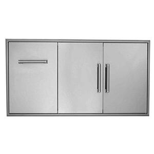 Double Access Door and Pull Out Drawer Combo